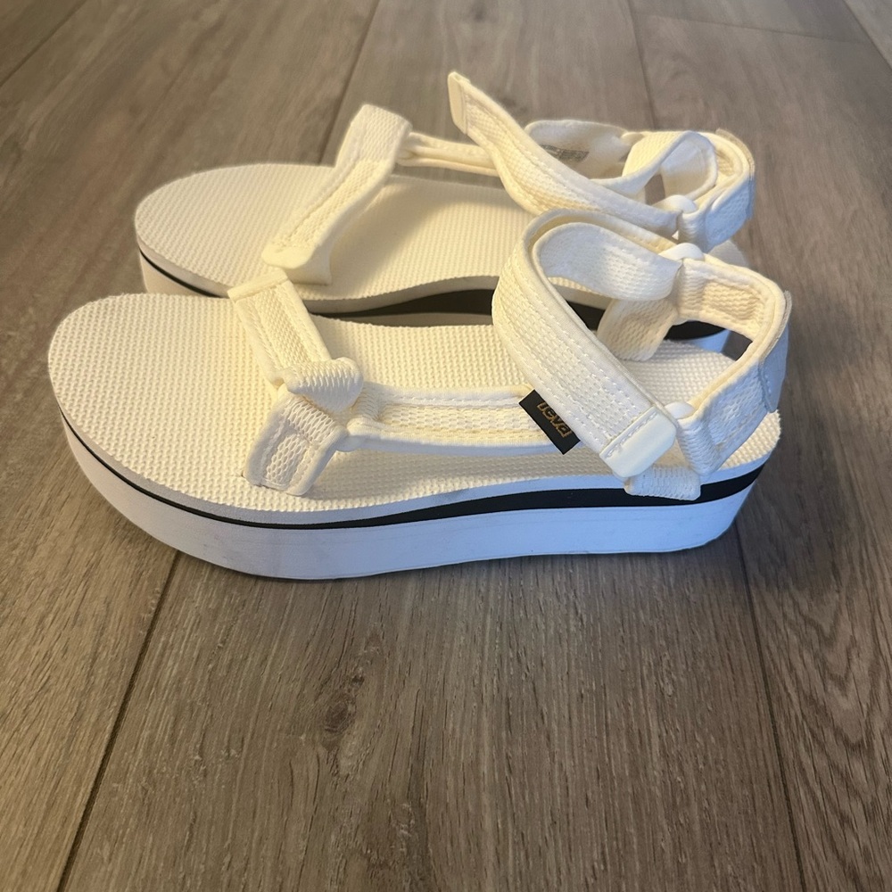 Teva White Platform Sandals